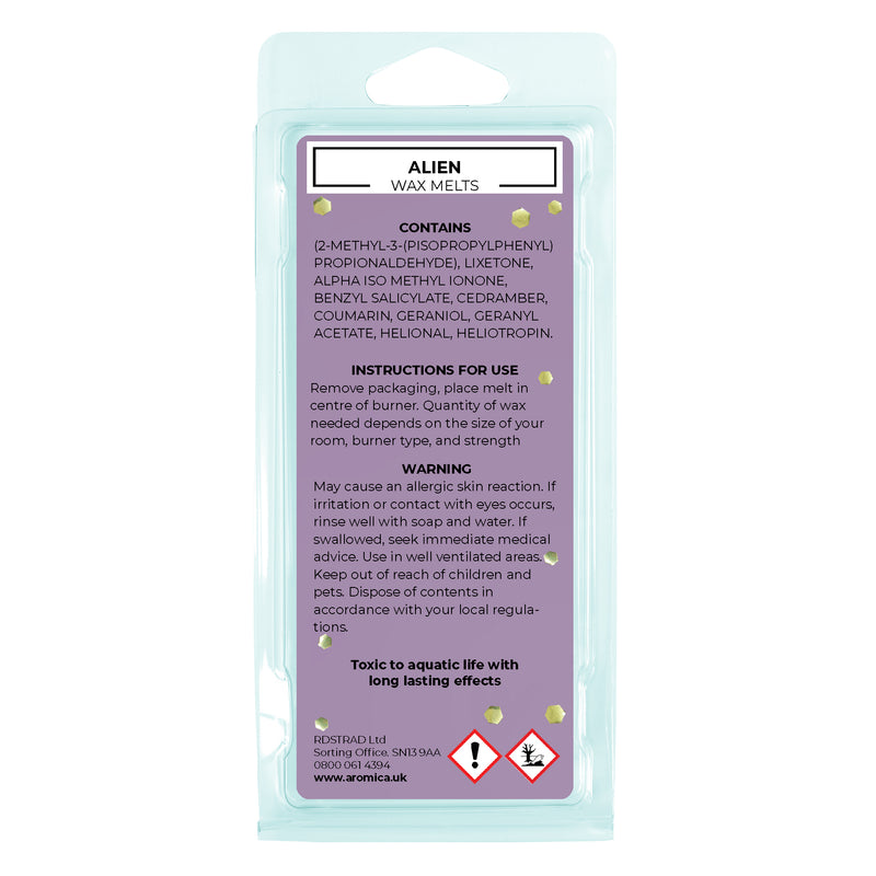Alien Wax Melts - Luxury Scented Perfume Dupe | 55g | 10% Fragrance