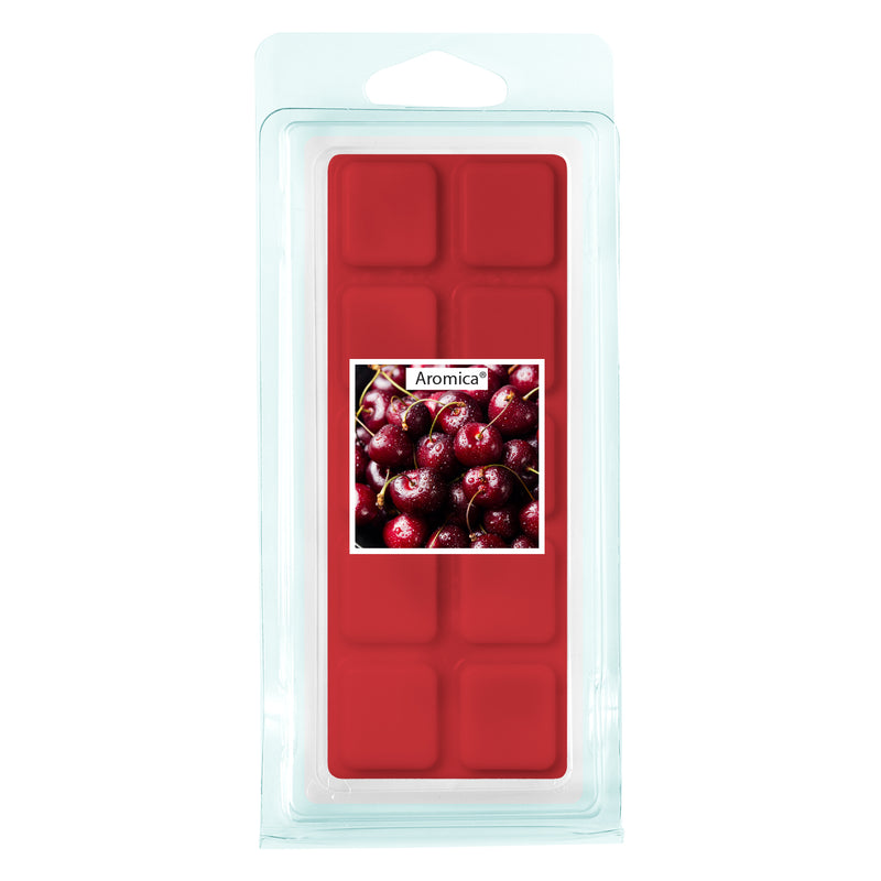 Wax Melts | Black Cherry Fruit Fragrance | Lasts up to 80 hours | 10% Fragrance Oil | Sweet, Rich Black Cherries | Wickless Soy Wax Melt | 55g